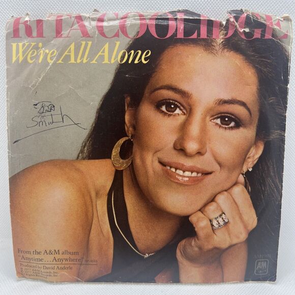 45 RPM - RITA COOLIDGE - WE'RE ALL ALONE - WITH PICTURE SLEEVE NM Playback! - Picture 4 of 7